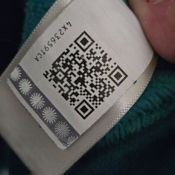 UGG Duffield Plush Soft Fleece Robe Teal Cotton Blend Wrap Pocket Robe Size XL - Picture 7 of 7